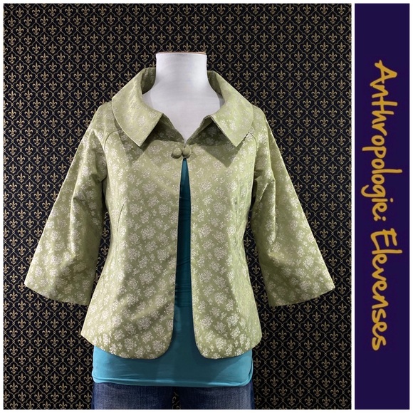 2005 Anthro Brocade Swing Jacket by Elevenses - Picture 9 of 16